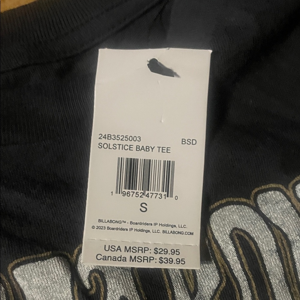 Billabong Kids Tee - Black with Colorful Graphic, sun and waves, NWT small - Picture 4 of 4